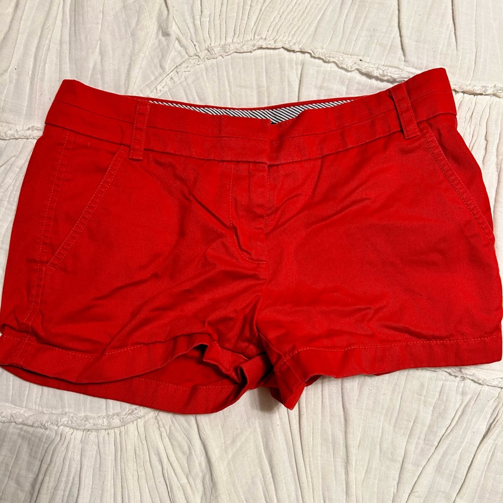 J. Crew 2 inch Chino Short - Red
